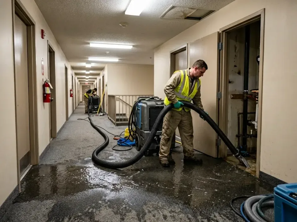 multi-unit-apartment-hallway-f-005 — frequently asked questions, Emergency Burst Pipe Water Extraction & Removal in Batesbur…